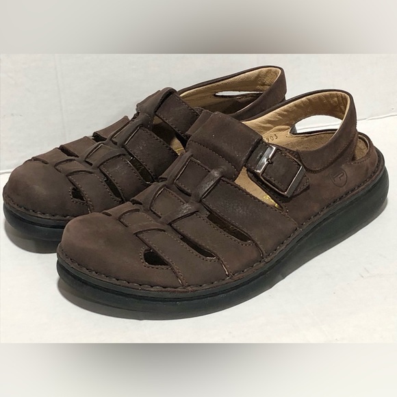 Birkenstock Shoes - Birkenstock Madeira Dark Brown Leather Sandals